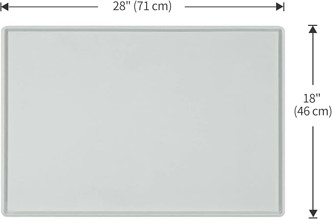 Silicone Dog Food Mat Waterproof Pet Feeding Tray for Medium and Large Dogs