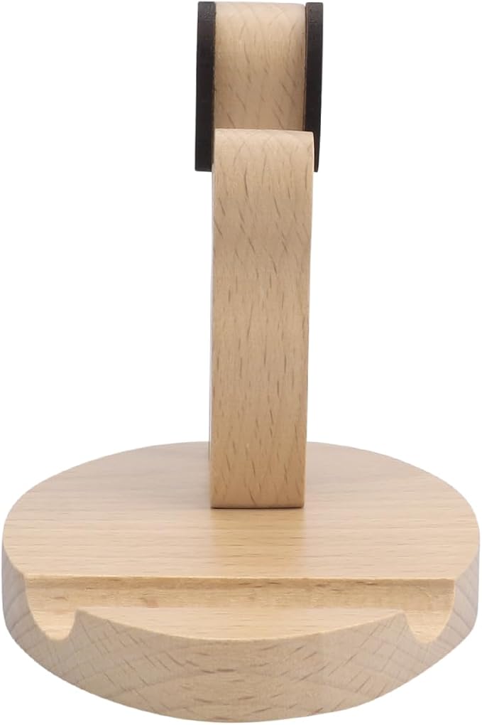 Wooden Dog Phone Stand Wooden Puppy Phone Holder Animal Mobile Holder Cute Dog Desktop Stand Cartoon Phone Mount Desk Ornament
