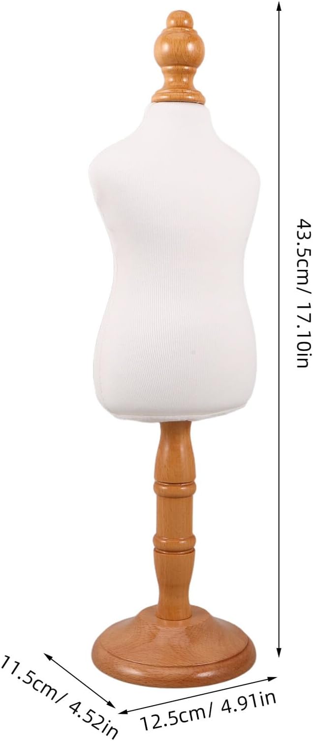 Small Pet Mannequin Dress Form Stand for Cats and Dogs – Portable Wooden Sewing Model for Dog Shirt Display and Pet Apparel Storage Rack