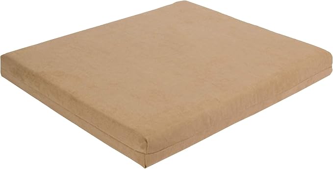 Pet Support Systems Orthopedic Dog Bed - Gel Memory Foam Pet Bed, Luxury Washable Dog Bed for Sleeping and Support (Removable Cover, Medium Tan Dog Bed)