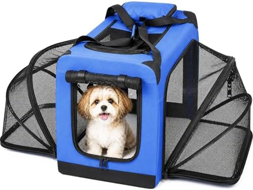 Pet Life ® 'Hounda Accordion' Metal Soft-Folding Collapsible Dual-Sided Triple-Expandable and Collapsible Folding Travel Dog Crate and Pet Playpen
