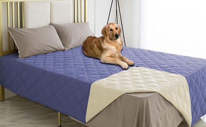 Ameritex Waterproof Dog Bed Cover Pet Blanket with Anti-Slip Back for Furniture Bed Couch Sofa