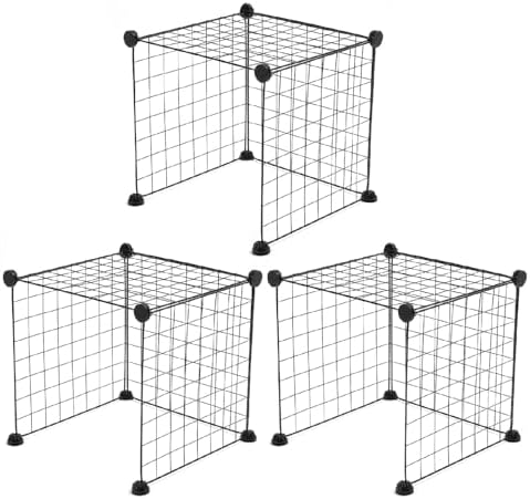 Fabater Dog Playpen, 12 Panels Foldable Metal Pet Fence with Doors for Indoor Outdoor Use Small Medium Pets Exercise Pen