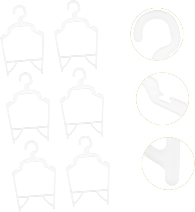 BESPORTBLE 10pcs Pet Clothes Hangers Pp Dog Apparel Holders Lightweight Compact Pet Clothes Organizer for Efficient Storage