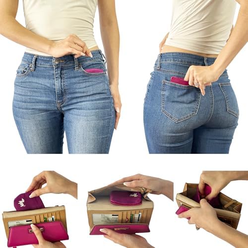 Extra Small Dog Treat Pouch – Slim Magnetic Pocket Dog Treat Bag for Walking & Training – Discreet Clip On Treat Pouch for Leash, Waistband or Pocket – Mess Free Storage (Pink)