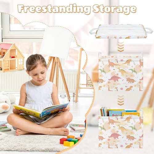 Collapsible Storage Basket Collapsible Fabric Laundry Basket with Handles | Spacious 15.7"×11.8"×11.8" size Folding Design Easy to Store Sturdy Fabric with Reinforced Handle Easy to Clean