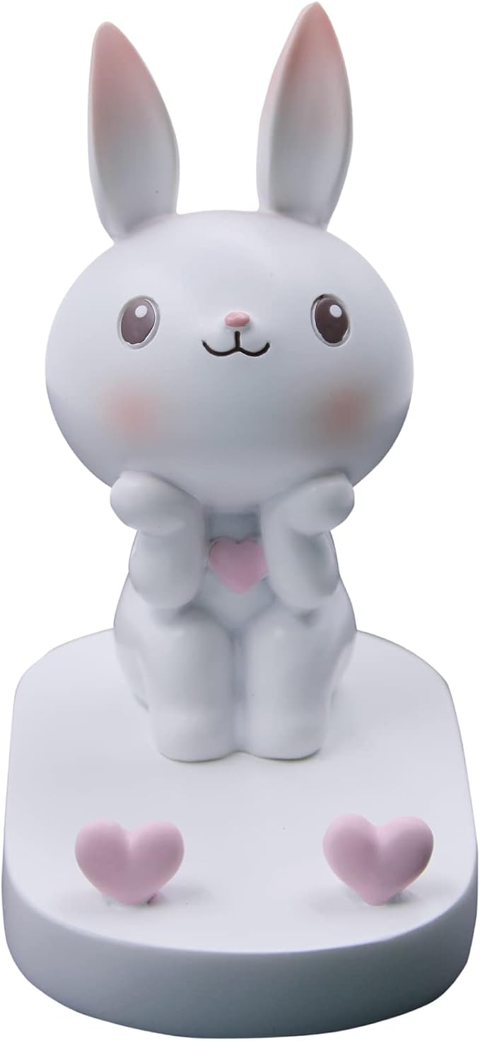 Cute Rabbit Cellphone Holder Stand Animal Smartphone Desk Stand for All Mobile Phones Bunny Phone Stand Desk Ornament