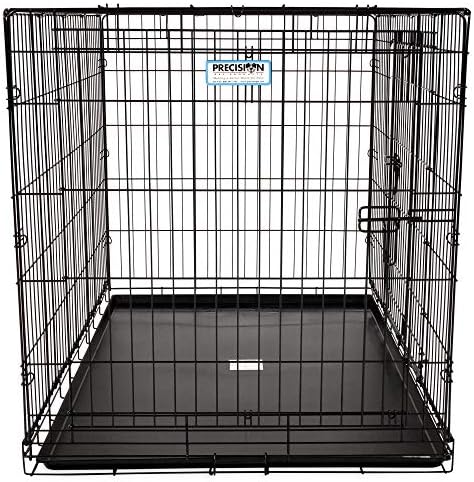 Precision Pet Products Two Door Great Crate Wire Dog Crate, 48 Inch, For Pets 90-125 lbs, With 5-Point Locking System