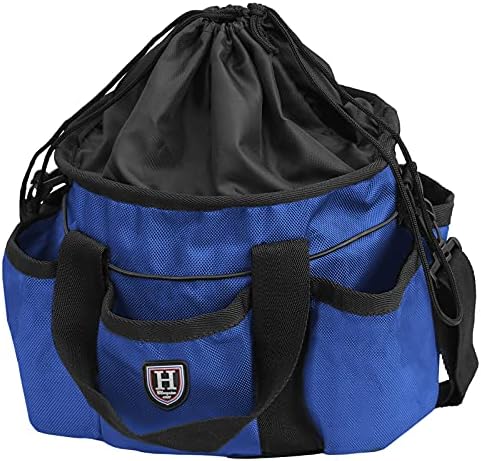 Harrison Howard Premium Horse Grooming Organizer Bag Horse Grooming Tote Bag-Champion Blue