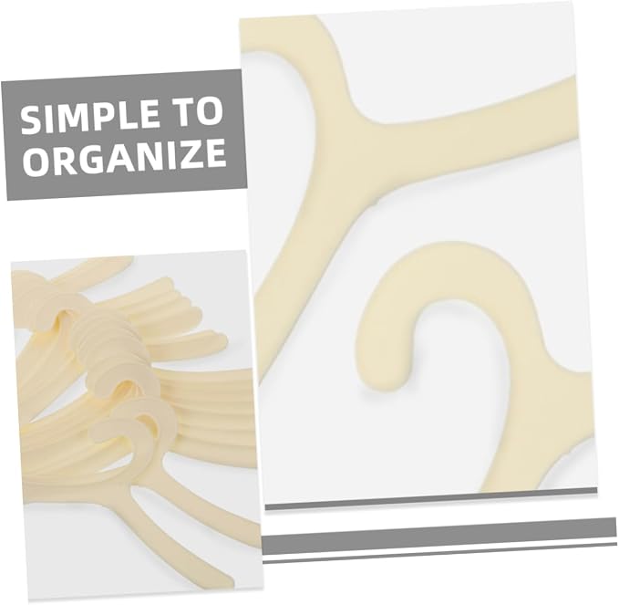 Totority 12pcs Pet Apparel Hangers Non- Drying Rack for Small Dogs and Cats for Organizing Pet Clothes and Space-Saving Design