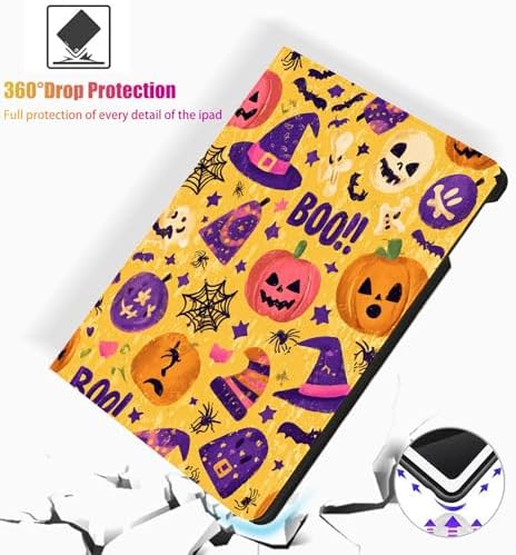 for Samsung Galaxy Tab S10 Plus 2024/S9 Plus/S9 FE Plus 5G 2023 12.4 Inch Tablet Case,Auto Wake/Sleep,Adjustable Stand Protective Cover - Day of The Dead Sugar Skull