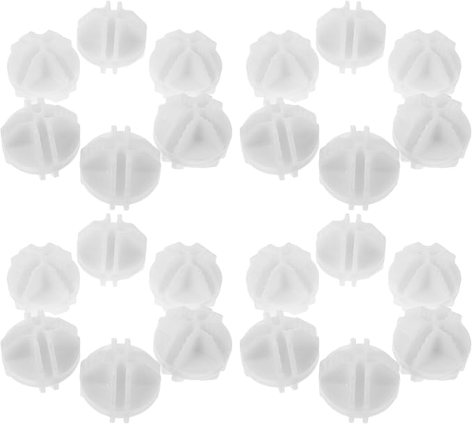 24pcs White Abs Pet Cage Connectors for Dog Crate Accessories with Flexible Assembly and Quick Installation, for Home Storage and Pet Playpen Buckles