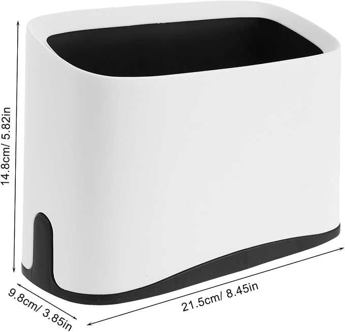 Plastic Cat Litter Scoop Base with Filtration for Waste Disposal White Compact Holder Stand for Litter Box Cleaning Tools Portable Organizer Enhancing Home Storage