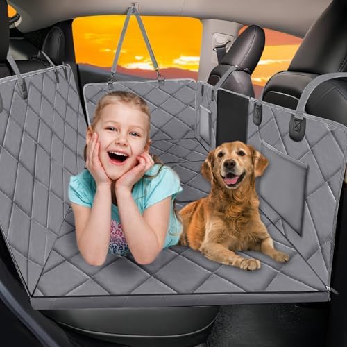 Hard Bottom Dog Car Seat Cover for Back Seat, Backseat Extender