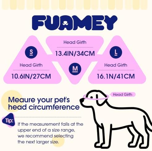 FUAMEY Dog Bucket Hat with Ear Holes Adjustable Sun Hats for Dogs Cats
