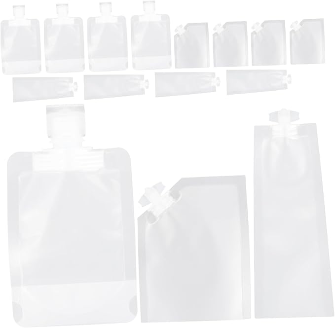 45pcs Makeup Bag Organizer Travel Lotion Pouches Reusable Squeeze Bags Daily Use Travel Kit Portable and Leakproof for Your Beauty Needs