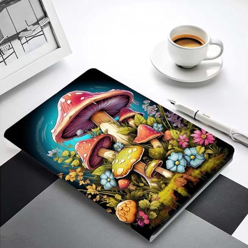 for Samsung Galaxy Tab S9 Plus/S9 FE Plus 5G 12.4 Inch 2023 Tablet Case,Premium Leather Folio Stand Auto Wake/Sleep,Multiple Viewing Stand,Mushroom