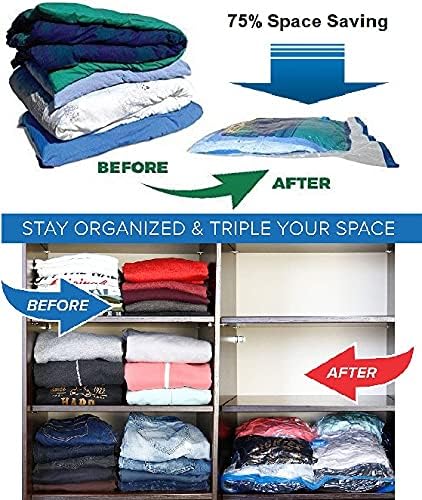 50 PACK Compress Vacuum Seal Storage Bag Space Saver LARGE size wholesale Deal
