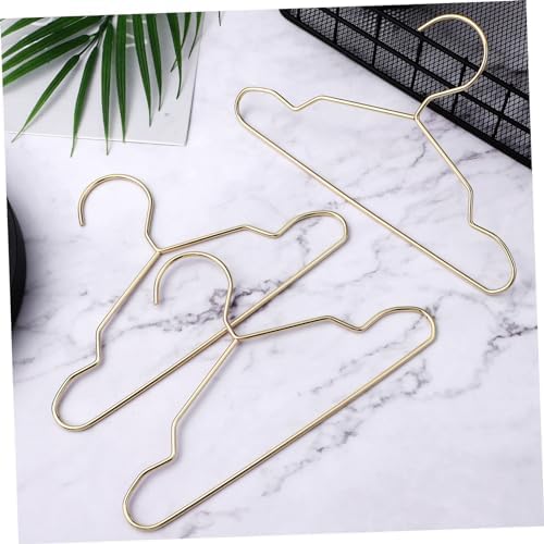 POPETPOP 10 Pcs Mini Dog Costume Hangers Nonslip Metal Clothes Hangers for Pet Apparel Stylish Closet Organizer for Dogs Compact Design Prevents Deformation