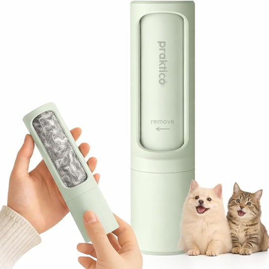 Portable Pet Hair & Lint Remover Roller – Compact Pet Hair & Lint Remover for Clothes, Furniture & Car | Eco-Friendly, Washable & Durable (Green)