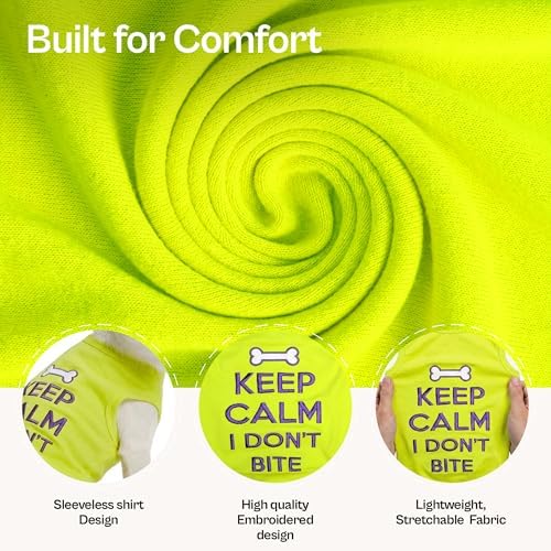 Parisian Pet Dog Shirt – 100% Cotton Shirts for Small Dogs – Sleeveless Puppy Vest – Lightweight and Breathable Pet Apparel – Pullover Summer Dog Clothes - Stretchy Funny T Shirts for Dogs