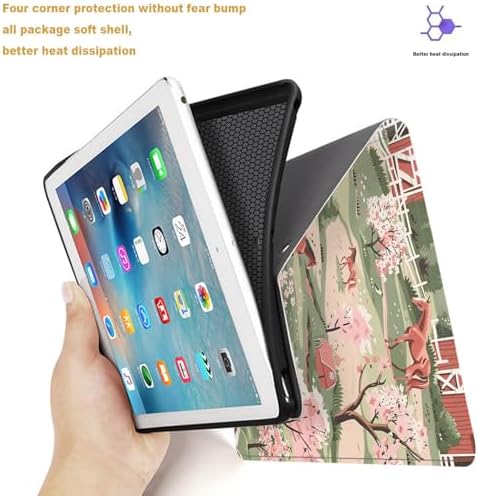 Tablet Case for iPad Pro 13 Inch M5/M4 (2025/2024,8th/7th Generation),Shockproof Protective Cover with Stand,Auto Wake/Sleep,Farm Animal