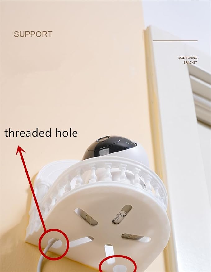 Camera Holder Wall Mount Holder for Tapo Pan/Tilt (C200 & C210) Smart Security Camera, Wall Decoration Custom Designed Bracket, Reduce Blind Spots & Clutter Adhesive Install