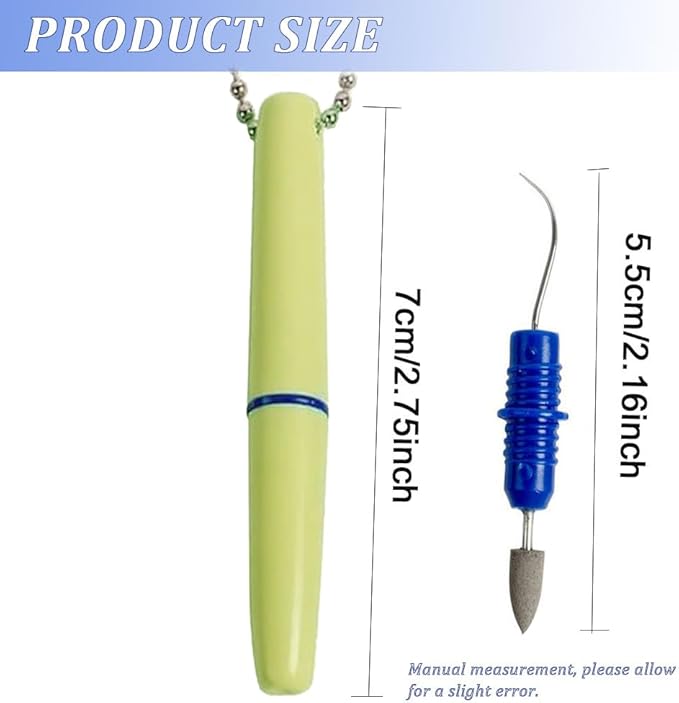 4PCS Reusable Dental Picks Kit Portable Teeth Stain Plaque Remover with Keychain with Keychain Tooth Erasers Tartar Eraser Tool Set for Travel, Pets & Oral Hygiene, Pink and Green