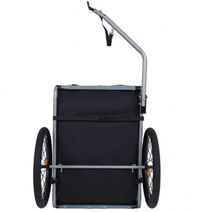 Large Folding Bike Trailer for Dogs – 66LB Capacity All-Terrain Pet Carrier, Durable Steel Frame for Cycling, Jogging, Camping & Outdoor Adventures