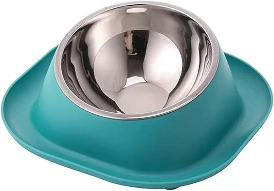 No Spill Cat Bowl Ant Proof Cat Dish for Kitten Pet Dog Small Animals Mint S