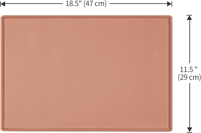 Silicone Dog Food Mat Waterproof Pet Feeding Tray for Small Medium Dogs