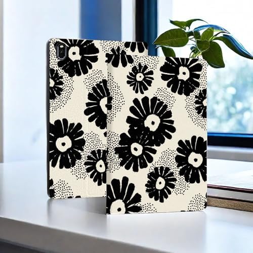 for Samsung Galaxy Tab A 10.1 2019 Model T510/T515/T517 Tablet Case,Auto Wake/Sleep,Adjustable Stand Protective Cover - Moth Mushroom Starry Night