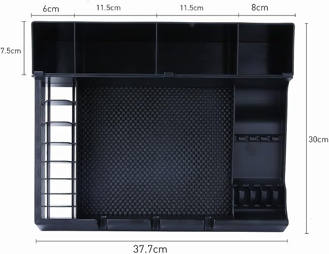 Hairdressing Tool Holder, Multifunctional Detachable Large Storage Box, Salon Barber Supplies Organizer Holder, Hair Cutting Tools Storage Case for Scissor Comb Hair Brush Barber Accessories - Black