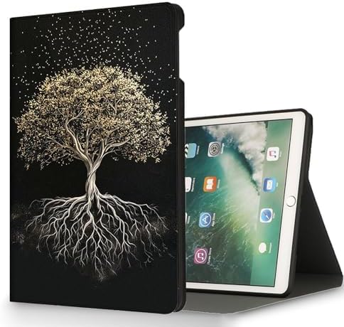 for Microsoft Surface Go 4/3/2/1-10.5" 2021 Tablet Case,Auto Wake/Sleep,Adjustable Stand Protective Cover - Golden Life Tree