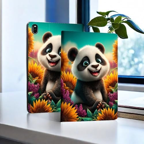 for Samsung Galaxy Tab A 8.0 2017 Model T380/T385 Tablet Case,Auto Wake/Sleep,Adjustable Stand Protective Cover - Sunflower Butterfly Art