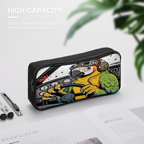Funny Pets Pencil Case Aesthetic Pencil Bag for Women, Makeup Pouch, Multifunctional Pouch for Stationery Large Opening Portable Stationery Organizer
