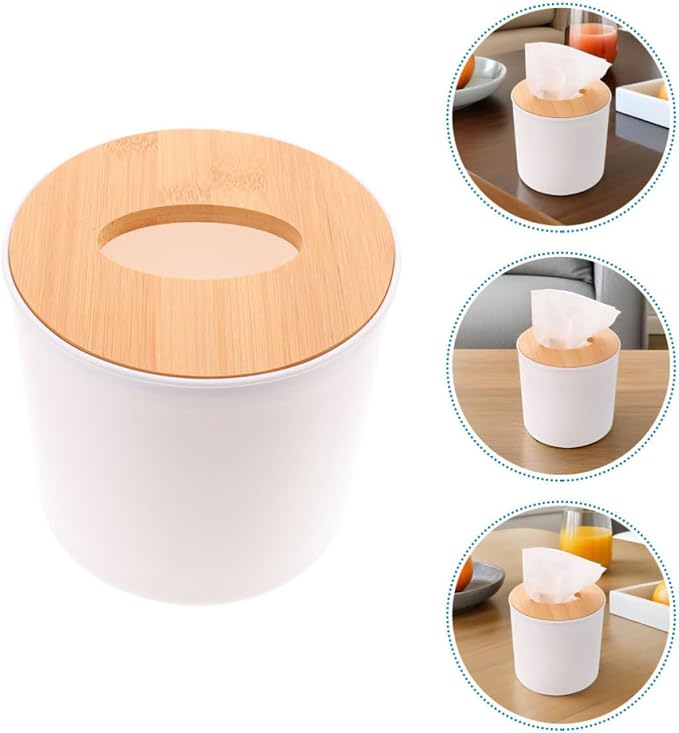 3pcs Tissue Holder with Detachable Design for Bathrooms Offices | White Pet Body, Stable Portable Organizer, Effective Countertop Storage