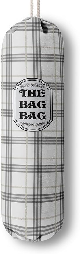 Classic Buffalo Check Plaid Grocery Bags Holder Organizer For Shopping Bags, Wall Mount Plastic Bags Storage Container Dispensers, Kitchen Housewarming Gifts For Women Family Friends Grandma Mom (A-9)