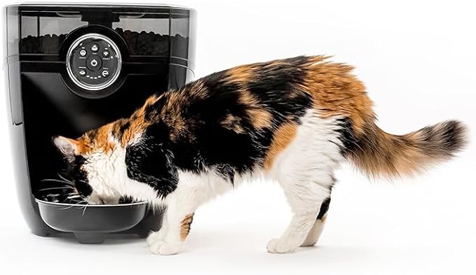Feeder-Robot by Whisker, Black with Smoke-Grey Hopper