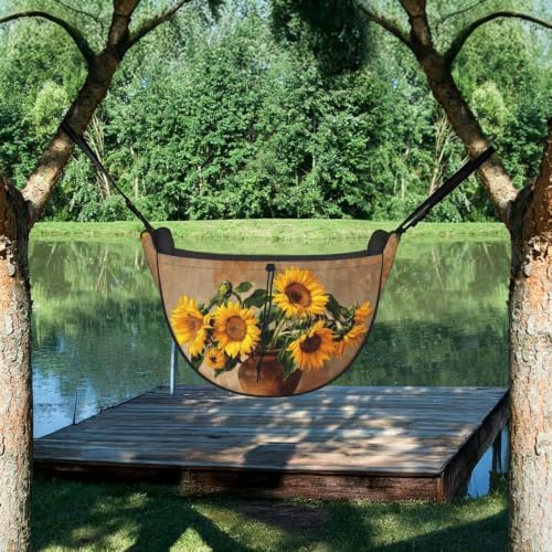 Sunflower Pattern Car Seat Organizer-Backseat Storage Bag for Travel