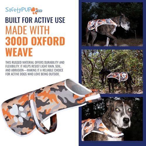 Reflective Dog Vest, Hi Vis Safety Gear for Low-Light Morning & Night Walks