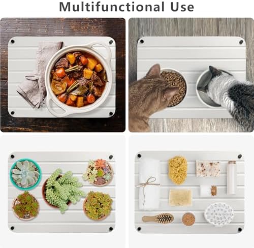 Water Absorbing Stone Dish Drying Mat for Kitchen Counter Quick Drying Tray