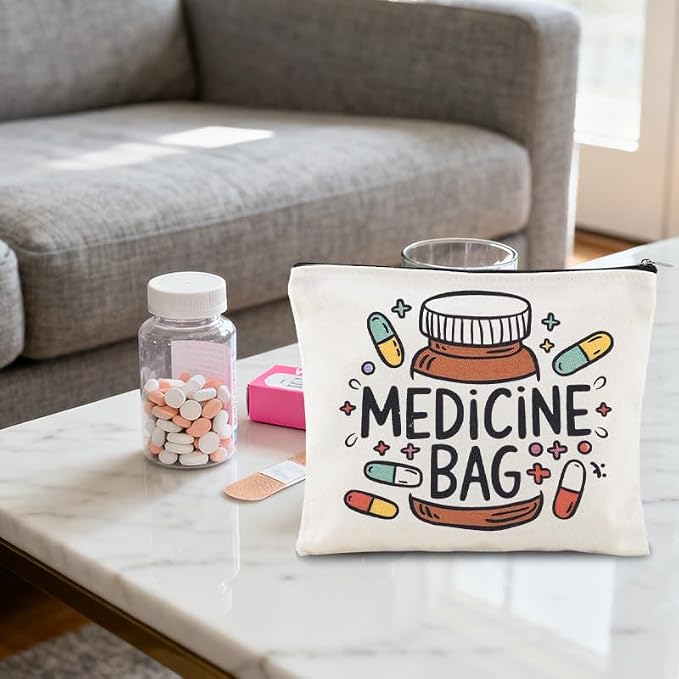 Sisadodo Charging Cable Organizer Travel Bag Toiletry Makeup Cosmetic Bags Medicine Med Toiletry Bag Pouch Diabetic Gifts Bags