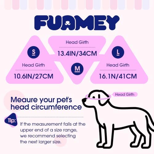 FUAMEY Dog Bucket Hat with Ear Holes Adjustable Sun Hats for Dogs Cats