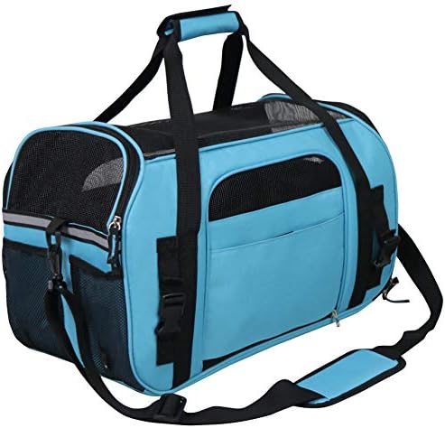 EliteField Soft-Sided Pet Carrier for Cats & Small Dogs (3-Year Warranty) | Airline Approved, Removable Bed & Cover, Built-In Leash, Luggage Sleeve, Seat Belt Loop, Waterproof, Durable, Foldable