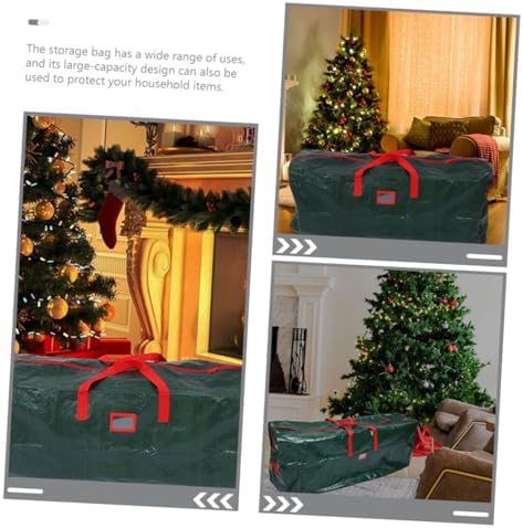Christmas Tree Storage Bag Large Capacity Holiday Decoration Organizer and Water-resistant Xmas Tree Storage Pouch for Easy Moving