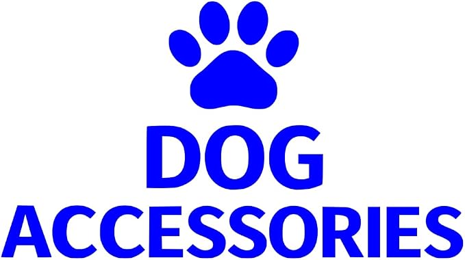 Dog Accessories Vinyl Decal – Waterproof Storage Label Sticker for Pet Organizer Bin Container (Blue)