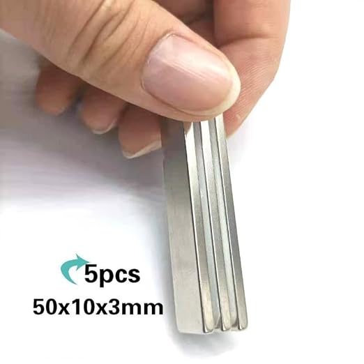 Neodymium Bar 50x10x3mm Samll Rectangle Super Permanent Rare Earth Magnetic Strip Magnets
