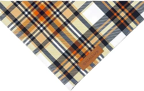 Realeaf Fall Dog Bandanas 2 Pack, Reversible Pet Scarf for Boy and Girl, Premium Durable Fabric, Holiday Halloween Thanksgiving Bandana for Large and Extra Large Dogs (X-Large)