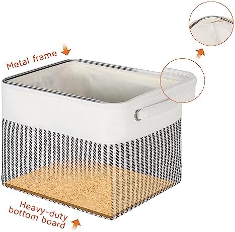 Fabric Storage Bins, 12x10x9.5 Inch Storage Cubes Baskets, 3 Pack